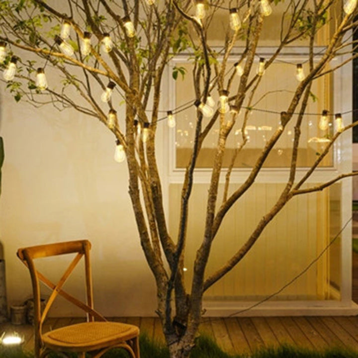 BowLift | Modern Minimalist Round Long Line Glass Iron LED String Light For Garden