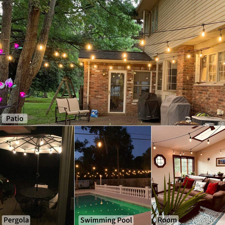 BowLift | Modern Minimalist Round Long Line Glass Iron LED String Light For Garden