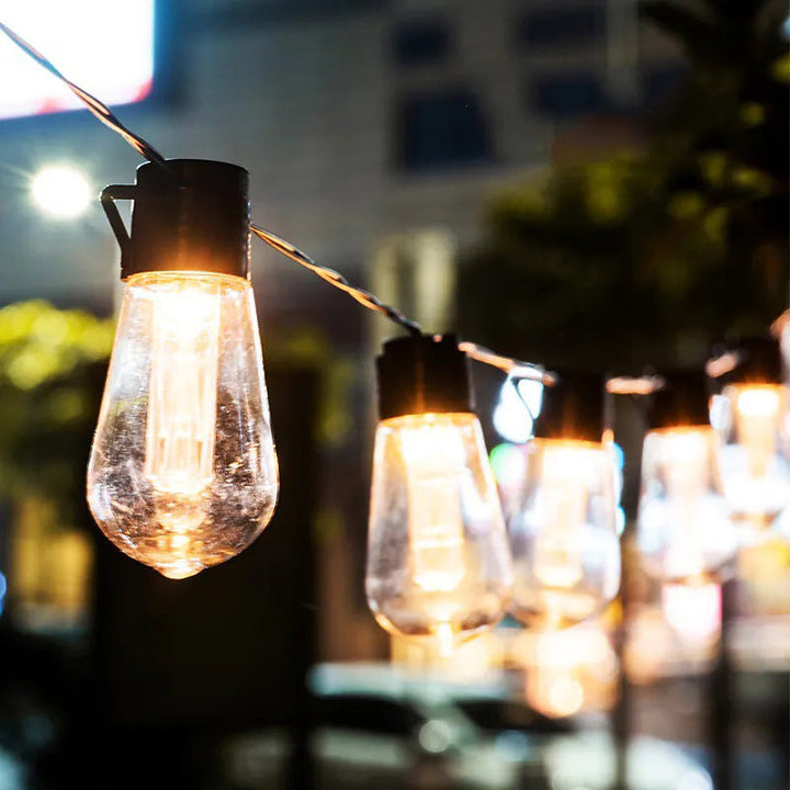 Modern Minimalist Round Long Line Glass Iron LED String Light For Garden | Bowlift