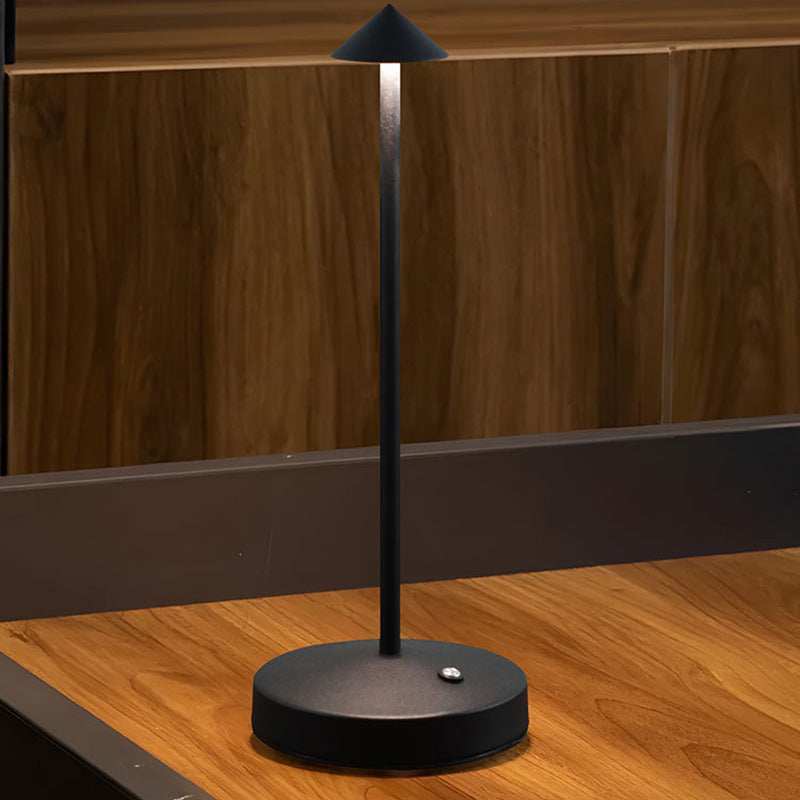 BowLift | Modern Simplicity Triangle Cone Round Acrylic Cylinder Iron LED Table Lamp for the Living Room