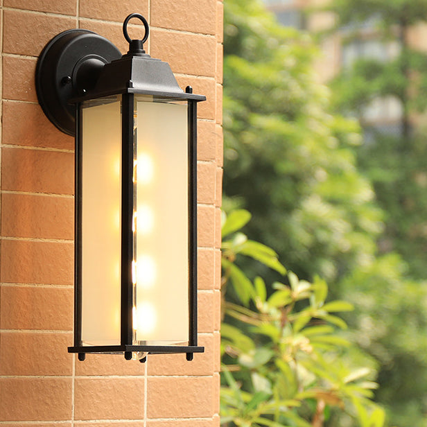 Modern Minimalist Square Rectangle Round Glass Aluminum 1-Light Wall Sconce Lamp For Garden | Bowlift
