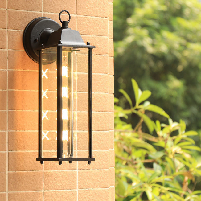 Modern Minimalist Square Rectangle Round Glass Aluminum 1-Light Wall Sconce Lamp For Garden | Bowlift