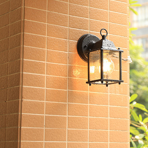 Modern Minimalist Square Rectangle Round Glass Aluminum 1-Light Wall Sconce Lamp For Garden | Bowlift