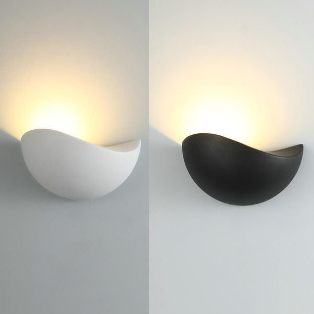 Modern Minimalist Triangle Bird's Nest Half Circle Waterproof Aluminum LED Wall Sconce Lamp For Outdoor Patio | Bowlift