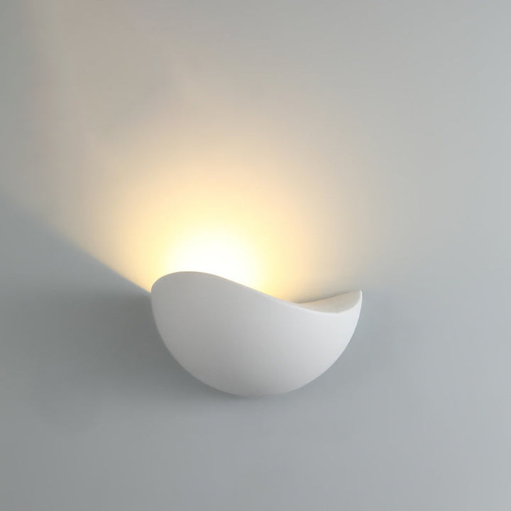 Modern Minimalist Triangle Bird's Nest Half Circle Waterproof Aluminum LED Wall Sconce Lamp For Outdoor Patio | Bowlift