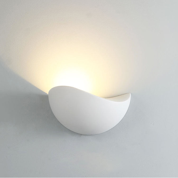 Modern Minimalist Triangle Bird's Nest Half Circle Waterproof Aluminum LED Wall Sconce Lamp For Outdoor Patio | Bowlift