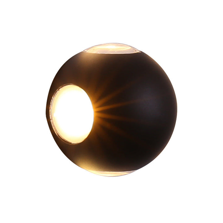 Modern Minimalist Round Square Orb Lens Aluminum LED Wall Sconce Lamp For Garden | Bowlift