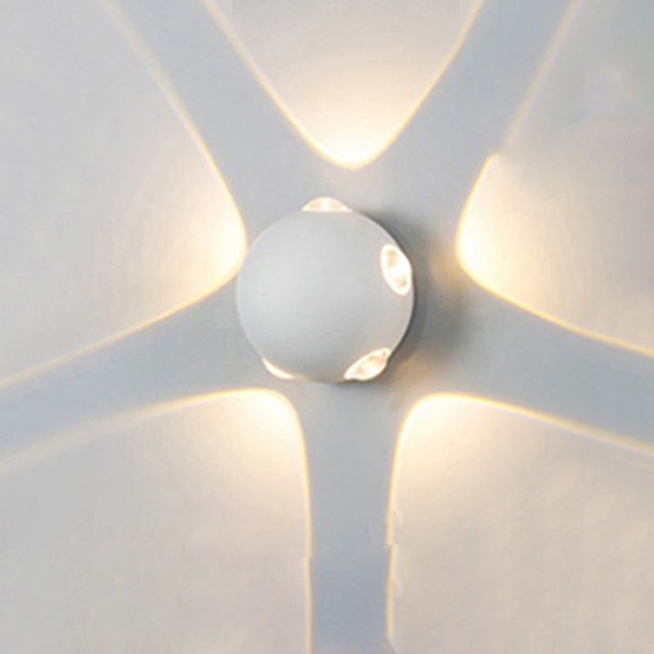 Modern Minimalist Round Square Orb Lens Aluminum LED Wall Sconce Lamp For Garden | Bowlift