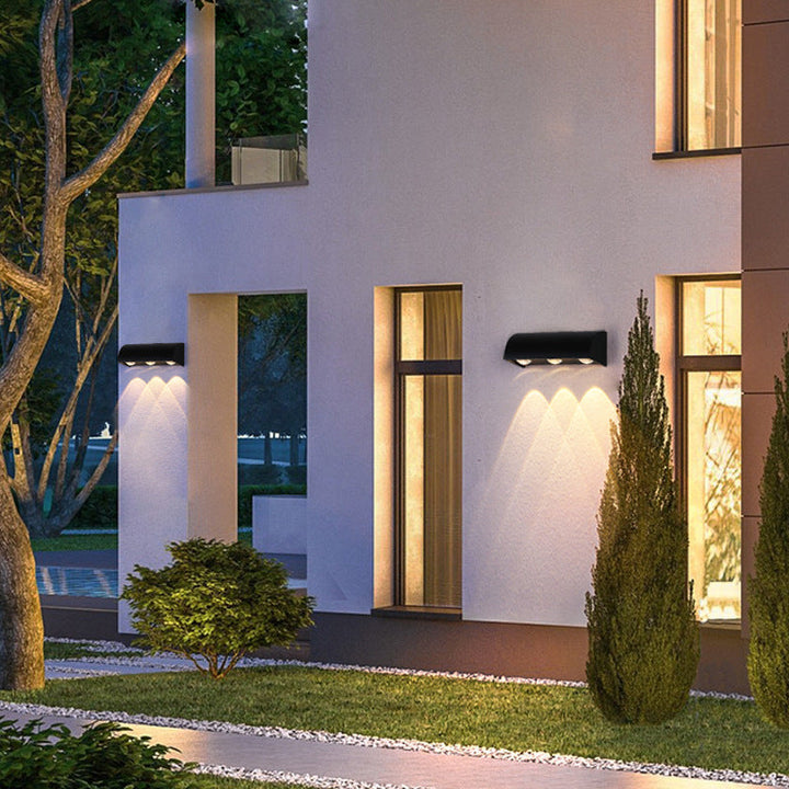 Modern Simplicity Waterproof Arched Cylindrical Aluminium PC LED Wall Sconce Lamp For Outdoor Patio | Bowlift