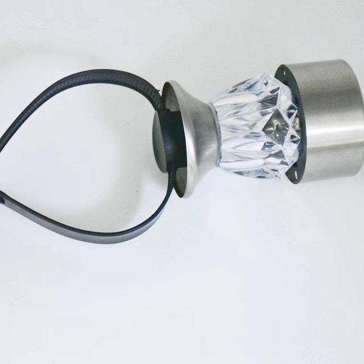 Modern Simplicity Solar Waterproof PP Stainless Steel Diamond Cylinder LED Landscape Lighting Outdoor Light For Garden | Bowlift