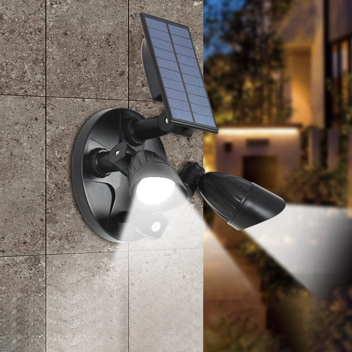 Modern Simplicity Solar Waterproof ABS PC Surveillance Camera Rotatable Motion Sensor LED Wall Sconce Lamp For Outdoor Patio | Bowlift