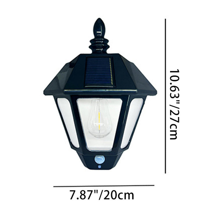 Contemporary Retro Solar Waterproof ABS Lighthouse LED Wall Sconce Lamp For Outdoor Patio | Bowlift