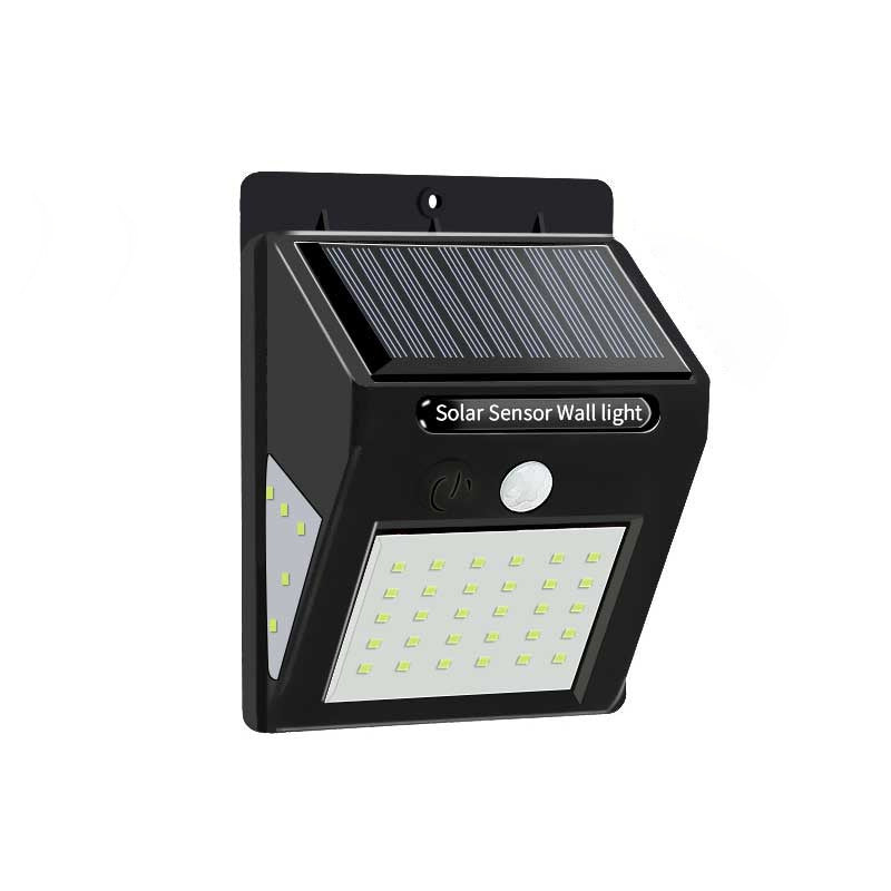 Modern Simplicity Solar Waterproof Motion Sensor ABS Rectangular LED Wall Sconce Lamp For Outdoor Patio | Bowlift