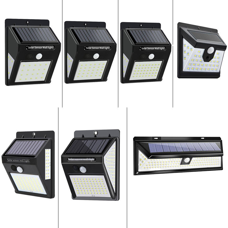 Modern Simplicity Solar Waterproof Motion Sensor ABS Rectangular LED Wall Sconce Lamp For Outdoor Patio | Bowlift