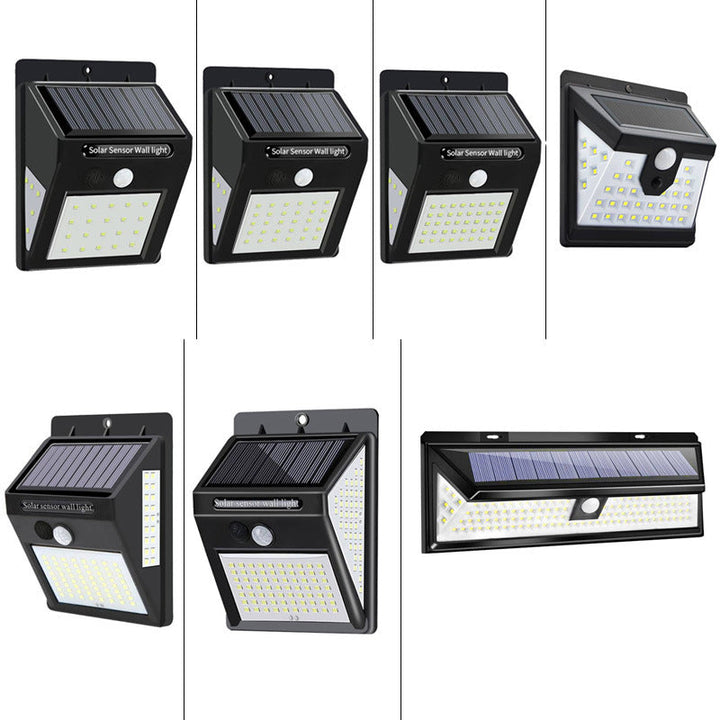 Modern Simplicity Solar Waterproof Motion Sensor ABS Rectangular LED Wall Sconce Lamp For Outdoor Patio | Bowlift