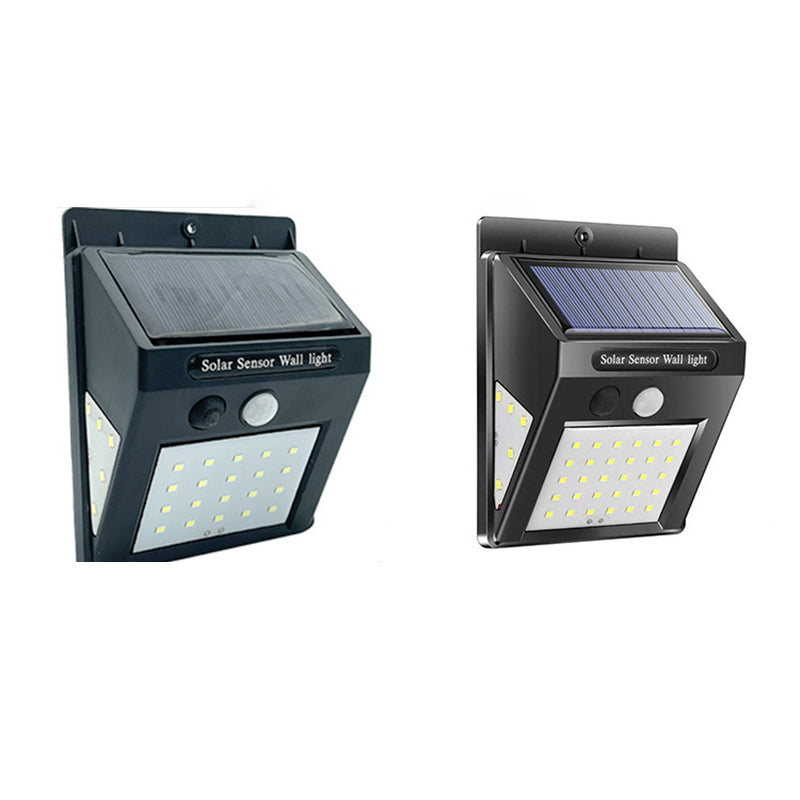 Modern Simplicity Solar Waterproof Motion Sensor ABS Rectangular LED Wall Sconce Lamp For Outdoor Patio | Bowlift