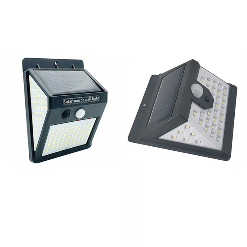 Modern Simplicity Solar Waterproof Motion Sensor ABS Rectangular LED Wall Sconce Lamp For Outdoor Patio | Bowlift
