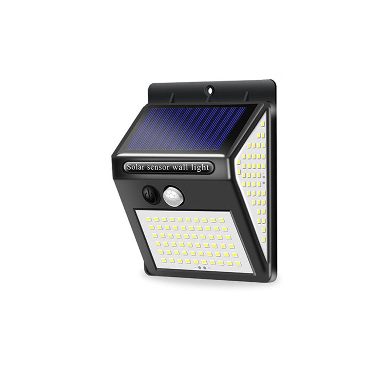 Modern Simplicity Solar Waterproof Motion Sensor ABS Rectangular LED Wall Sconce Lamp For Outdoor Patio | Bowlift