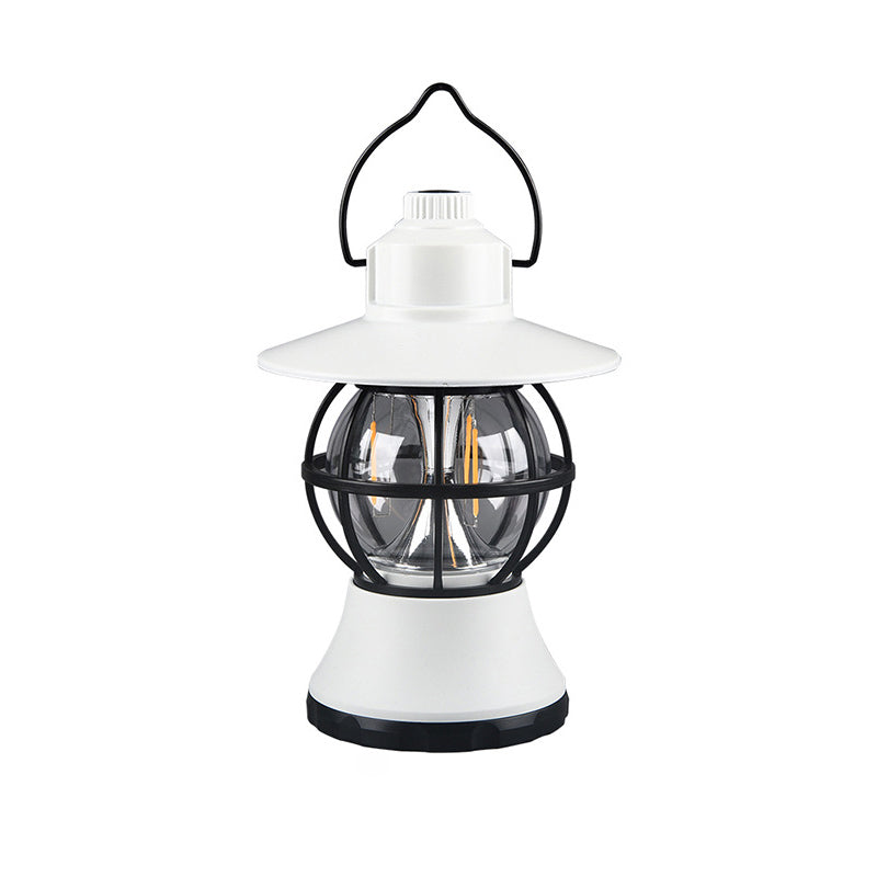 Contemporary Retro Waterproof Rechargeable/Battery ABS PS PP Steel Lantern Hanging LED Table Lamp Outdoor Light For Garden | Bowlift