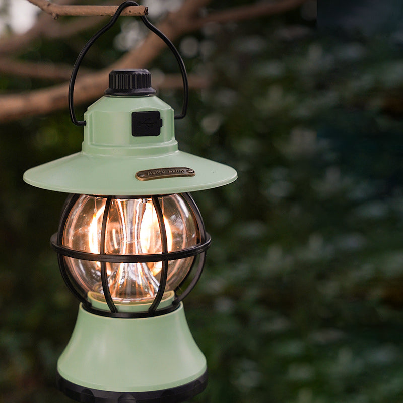 Contemporary Retro Waterproof Rechargeable/Battery ABS PS PP Steel Lantern Hanging LED Table Lamp Outdoor Light For Garden | Bowlift