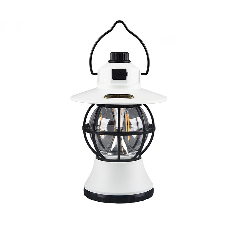 Contemporary Retro Waterproof Rechargeable/Battery ABS PS PP Steel Lantern Hanging LED Table Lamp Outdoor Light For Garden | Bowlift