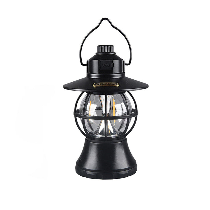 Contemporary Retro Waterproof Rechargeable/Battery ABS PS PP Steel Lantern Hanging LED Table Lamp Outdoor Light For Garden | Bowlift