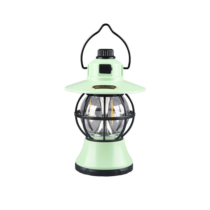 Contemporary Retro Waterproof Rechargeable/Battery ABS PS PP Steel Lantern Hanging LED Table Lamp Outdoor Light For Garden | Bowlift