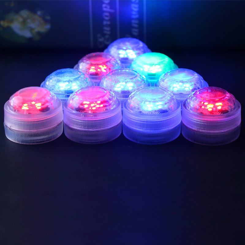 BowLift | Modern Simplicity waterproof Battery PS round underwater LED landscape lighting outdoor light for outdoor patio