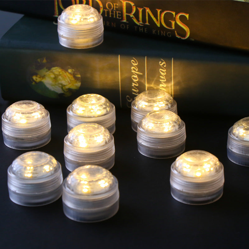 BowLift | Modern Simplicity waterproof Battery PS round underwater LED landscape lighting outdoor light for outdoor patio