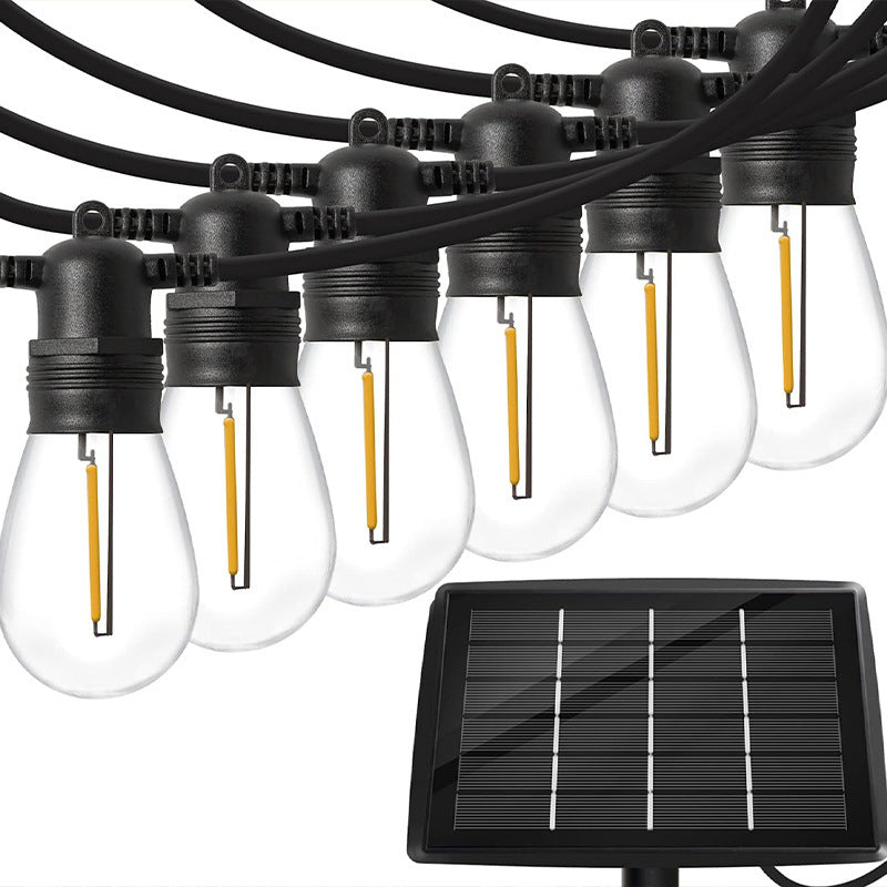 BowLift | Modern Art Deco Solar Waterproof Copper PVC 15-Bulb LED String Light Outdoor Light For Garden