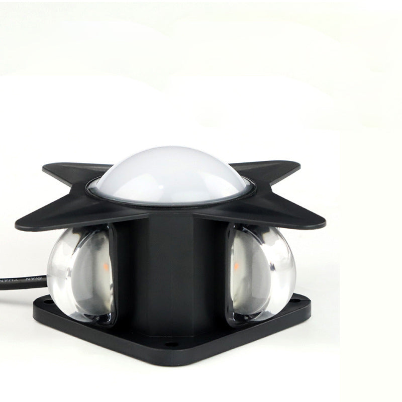 Contemporary Creative Waterproof Aluminum Acrylic PC Cross Star LED Wall Sconce Lamp For Outdoor Patio | Bowlift