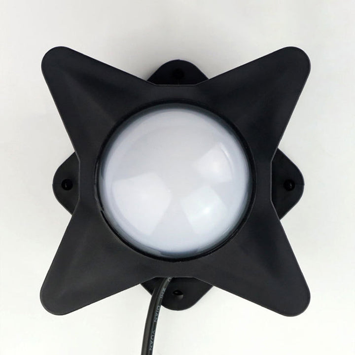 Contemporary Creative Waterproof Aluminum Acrylic PC Cross Star LED Wall Sconce Lamp For Outdoor Patio | Bowlift