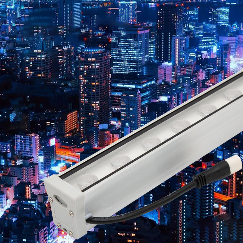 Modern Simplicity Waterproof Aluminum Reinforced Glass Strip Rectangular LED Wall Sconce Lamp For Outdoor Patio | Bowlift