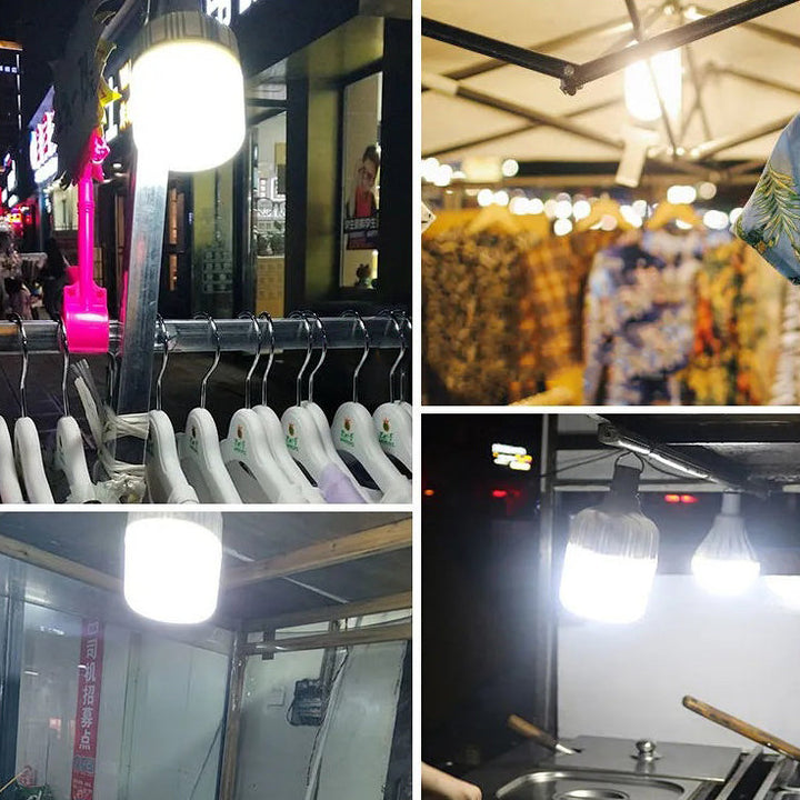 Modern Simplicity Rechargeable ABS Metal Cylinder Hanging LED Outdoor Light For Garden | Bowlift