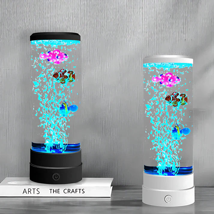 BowLift | Luminava Bubble Fish Lamp | Calming Bubble Light Show | LED 500 Lumen | For Relaxation & Ambiance