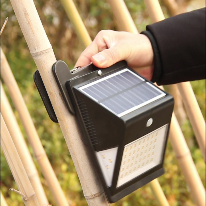 Modern Simplicity Solar Waterproof Triangle ABS PC Human Sensor LED Wall Sconce Lamp Outdoor Light For Outdoor Patio | Bowlift