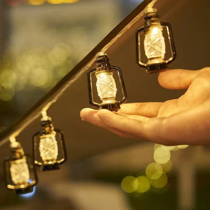BowLift | Contemporary Retro Solar Battery Waterproof PVC Plastic Gasoline Bottle LED String Lights Outdoor Light For Garden