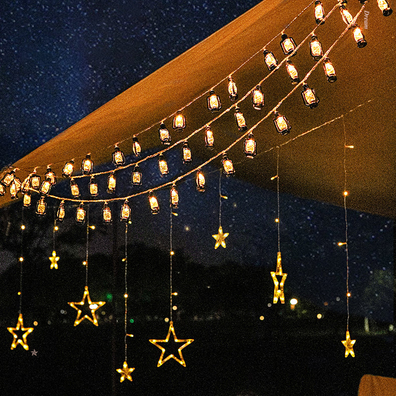 BowLift | Contemporary Retro Solar Battery Waterproof PVC Plastic Gasoline Bottle LED String Lights Outdoor Light For Garden
