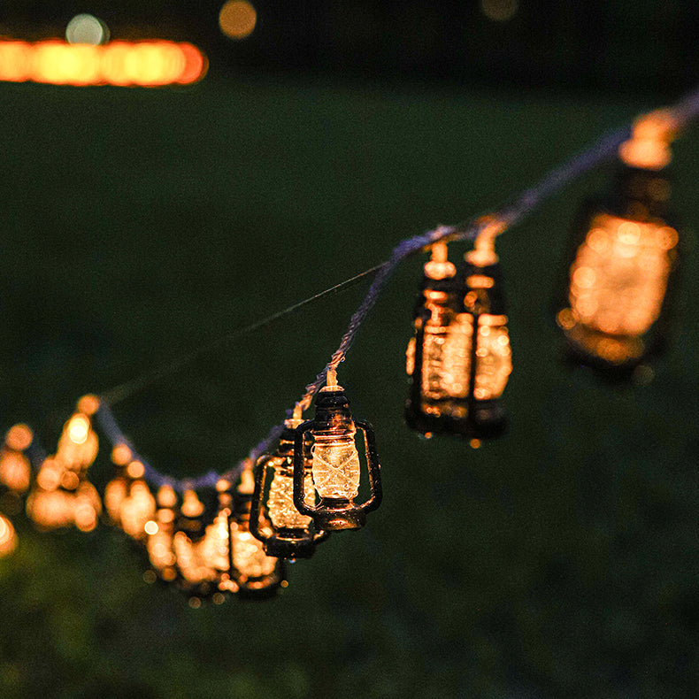 BowLift | Contemporary Retro Solar Battery Waterproof PVC Plastic Gasoline Bottle LED String Lights Outdoor Light For Garden