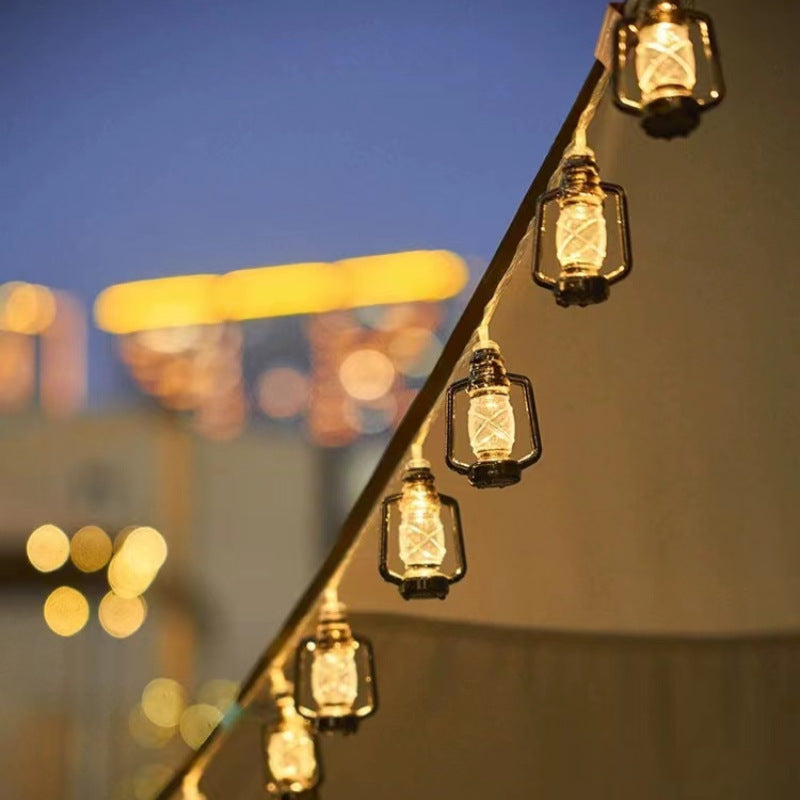 BowLift | Contemporary Retro Solar Battery Waterproof PVC Plastic Gasoline Bottle LED String Lights Outdoor Light For Garden