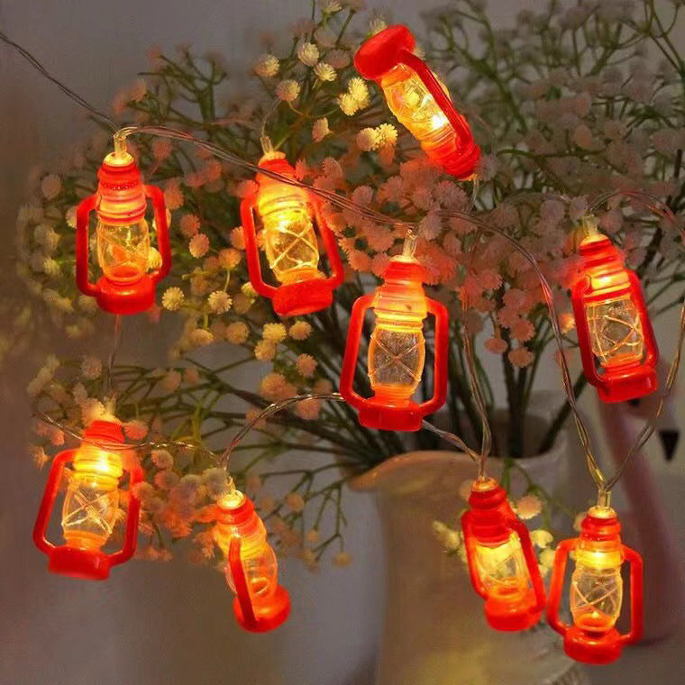 BowLift | Contemporary Retro Solar Battery Waterproof PVC Plastic Gasoline Bottle LED String Lights Outdoor Light For Garden