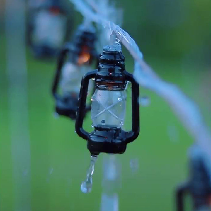 BowLift | Contemporary Retro Solar Battery Waterproof PVC Plastic Gasoline Bottle LED String Lights Outdoor Light For Garden