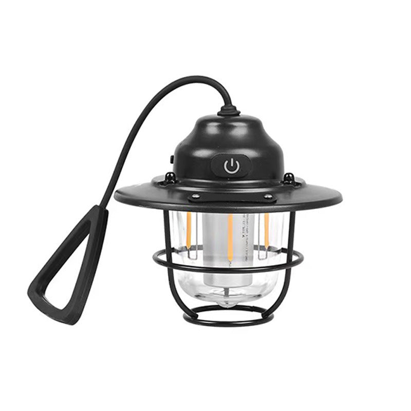 Contemporary Retro Rechargeable Waterproof Iron Silica ABS PC Strobile LED Outdoor Light For Garden | Bowlift
