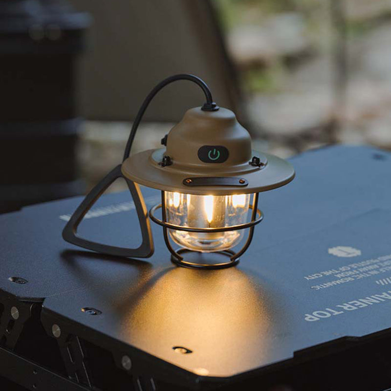 Contemporary Retro Rechargeable Waterproof Iron Silica ABS PC Strobile LED Outdoor Light For Garden | Bowlift