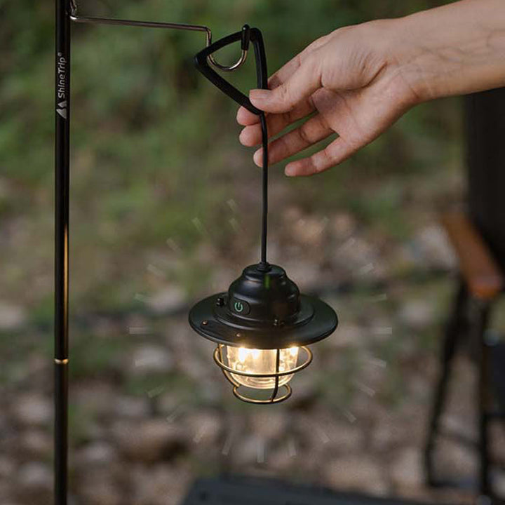 Contemporary Retro Rechargeable Waterproof Iron Silica ABS PC Strobile LED Outdoor Light For Garden | Bowlift