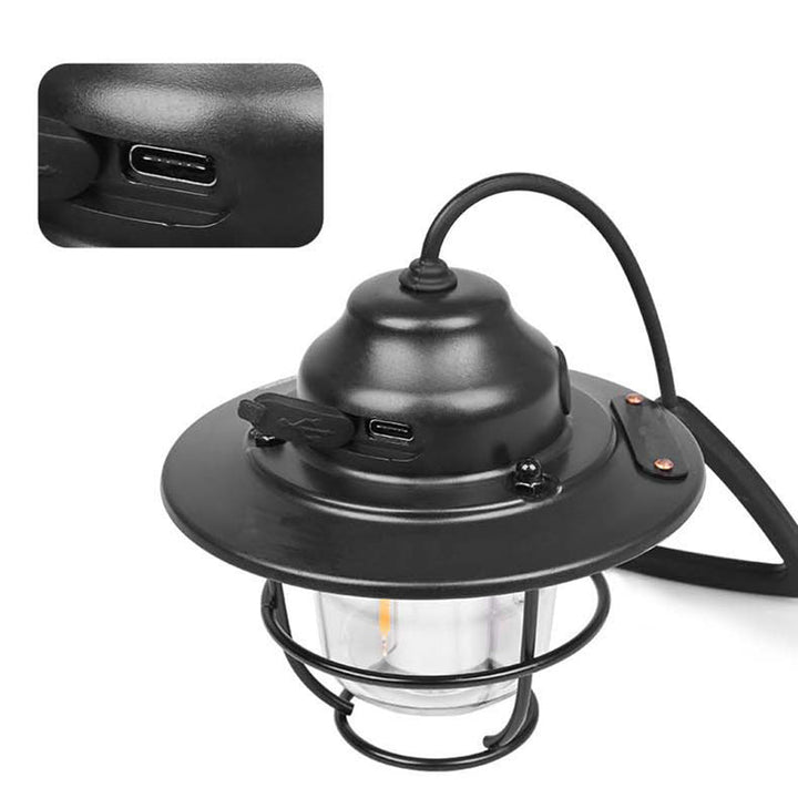 Contemporary Retro Rechargeable Waterproof Iron Silica ABS PC Strobile LED Outdoor Light For Garden | Bowlift