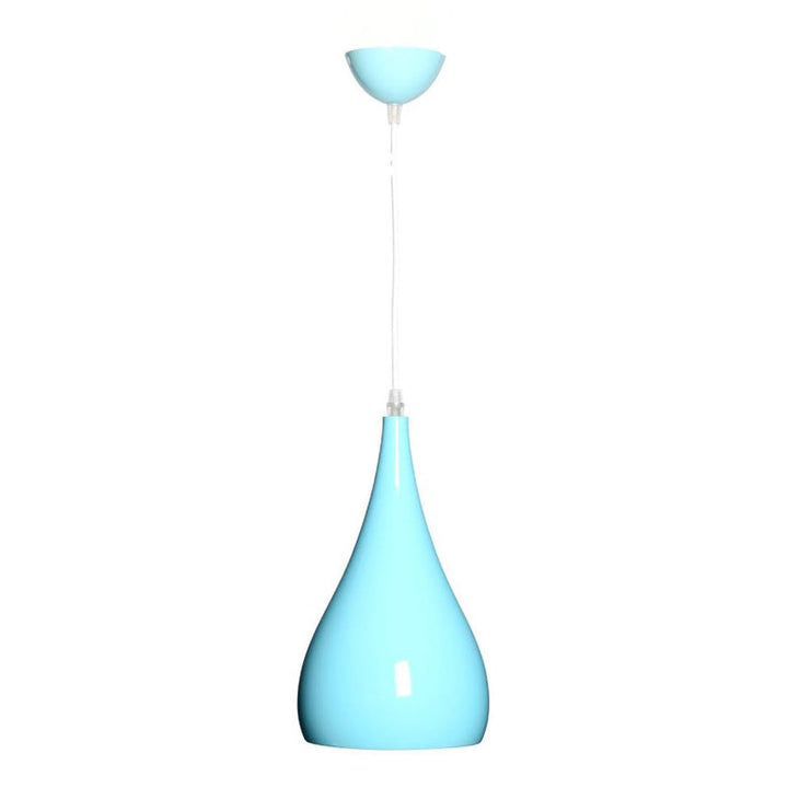 BowLift | Nordic Iron Wood Aluminum Pumpkin Water Drop 1-Light Pendant Light for Dining Room