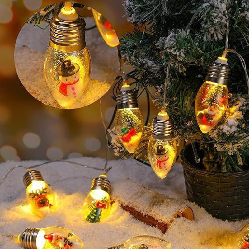 BowLift | Contemporary Creative Waterproof USB Battery PVC Bulb Christmas Decoration LED String Lights For Living Room