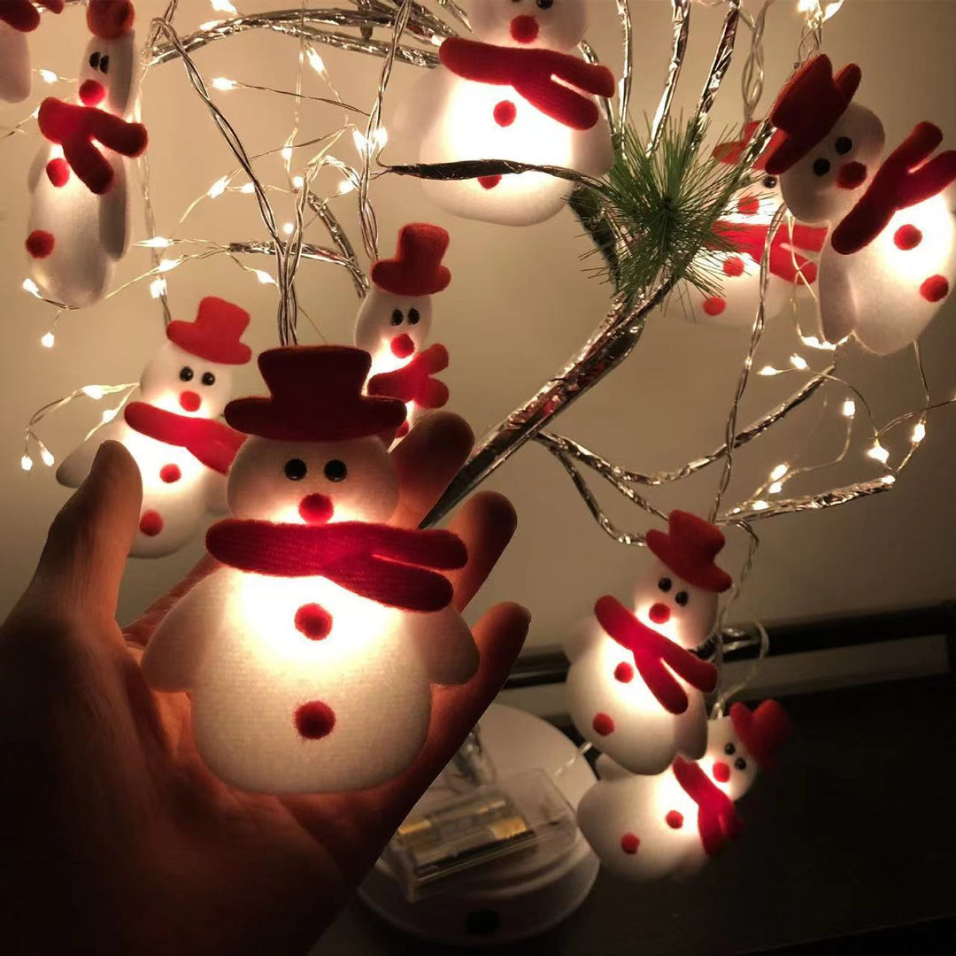 BowLift | Modern Art Deco Battery Copper Wire Blanket Santa Snowman Deer Cartoon Decoration LED String Lights For Entertainment Room