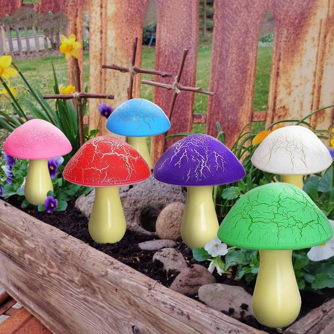 BowLift | Modern Art Deco Solar Waterproof PVC Cracked Mushroom Decorative LED String Light Outdoor Light For Garden